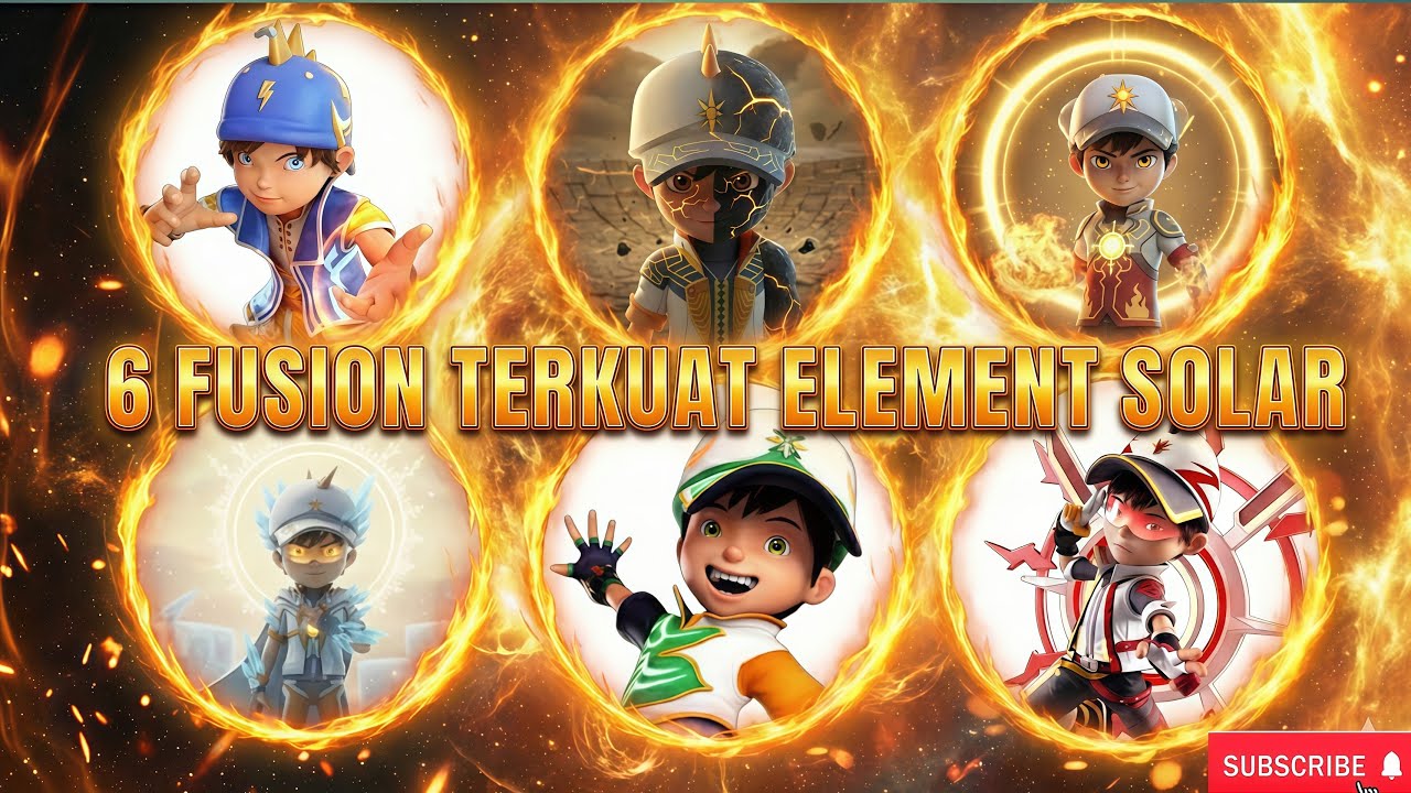 6 FUSION TERKUAT BOBOIBOY HASIL ELEMENTAL SOLAR | BOBOIBOY GALAXY BAGIAN 2 #boboiboy #boboiboygalaxy