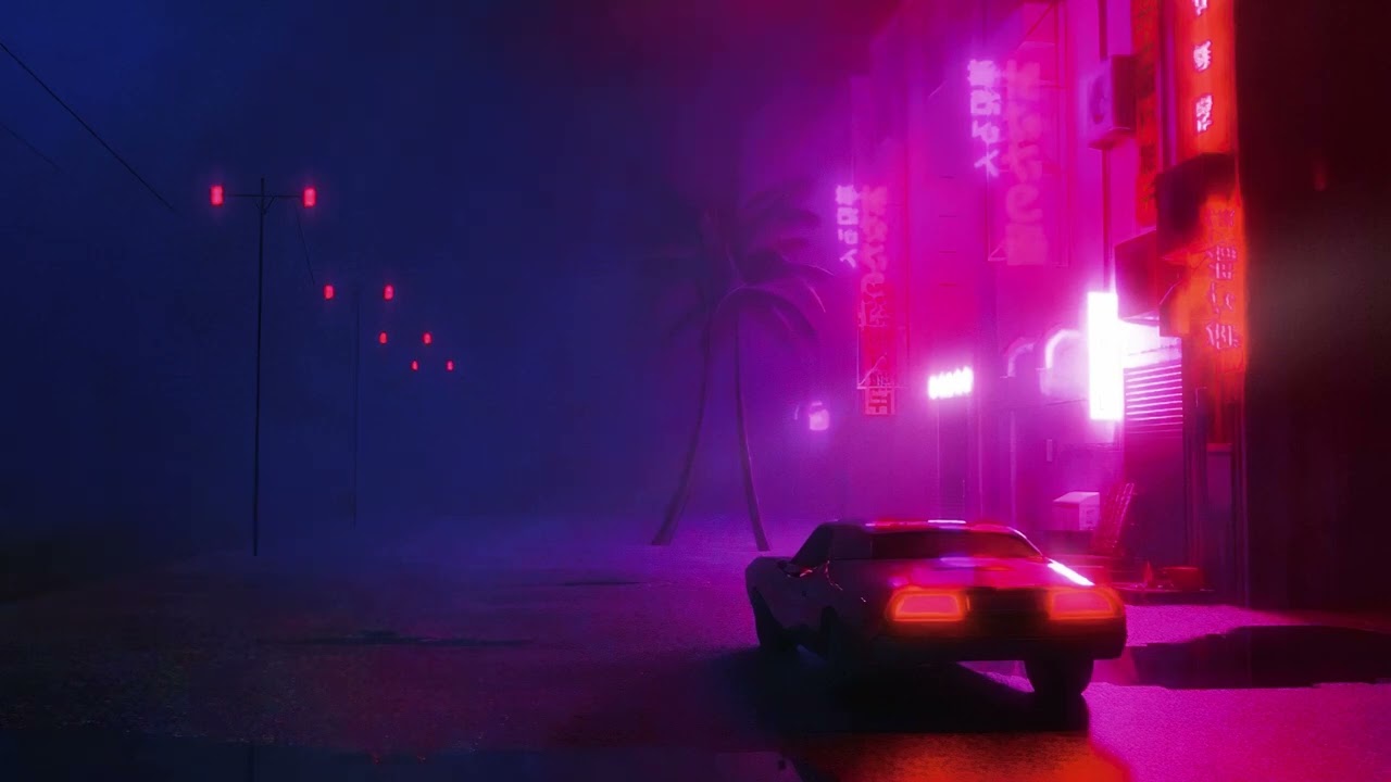 Vice City LoFi ~ Neon Street Night Cruise (Pink Palm Glow Drive)