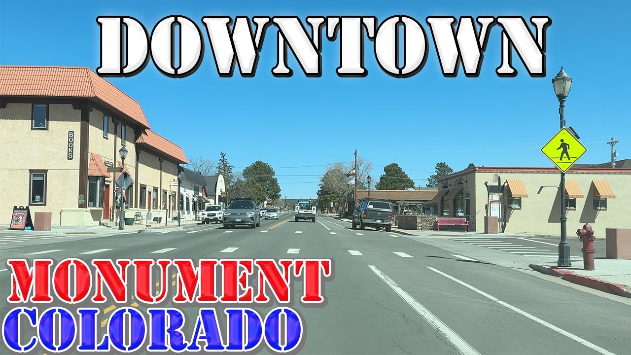 Monument - Colorado - 4K Downtown Drive