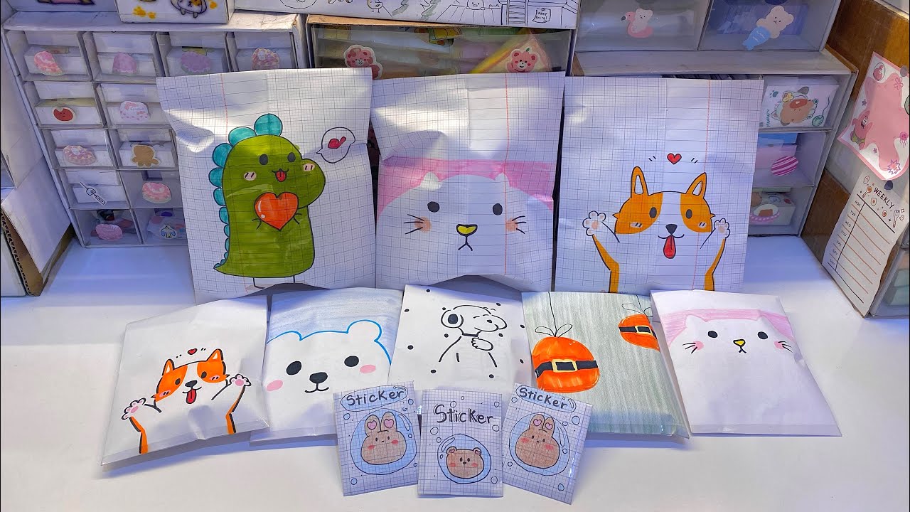 #10 [gói hàng📦] STICKER,SQUISHY,NOTE🌧️| Bonnie🐰