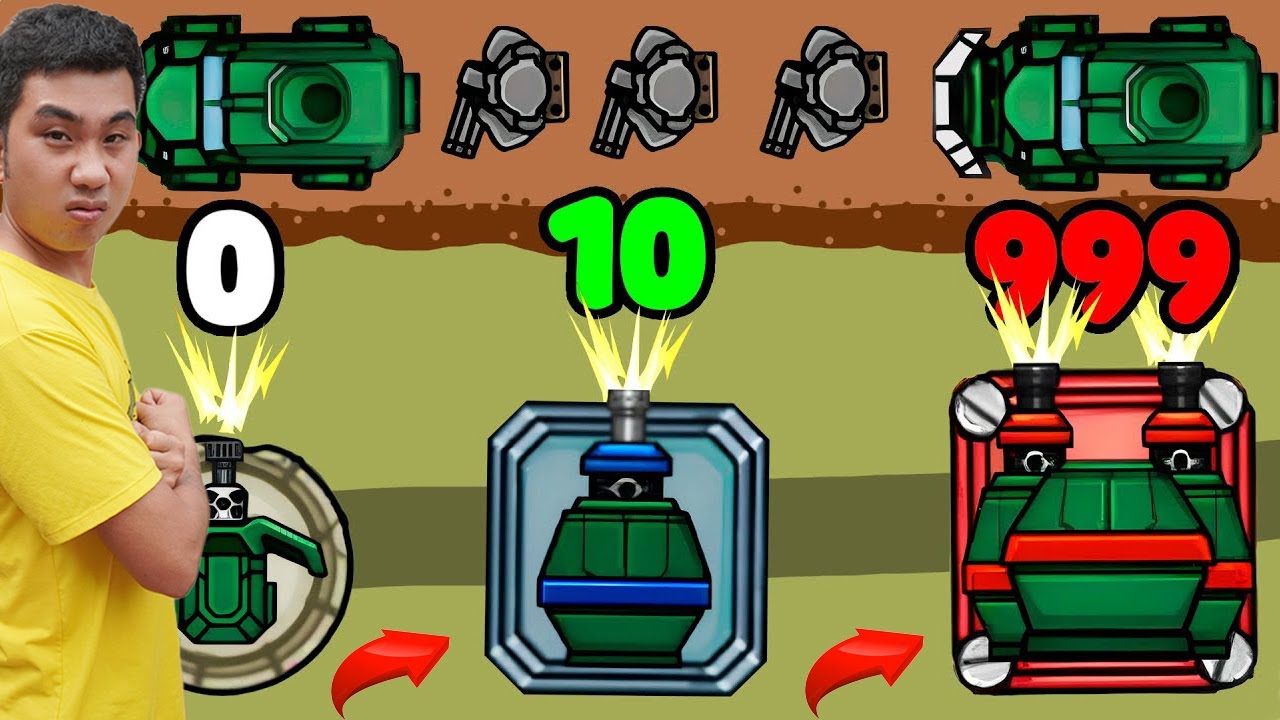 Quân Híp Nâng Cấp ,Tiêu Diệt Xe Tăng Và Xe Bọc Thép Tấn Công Căn Cứ Trong Tower Defense