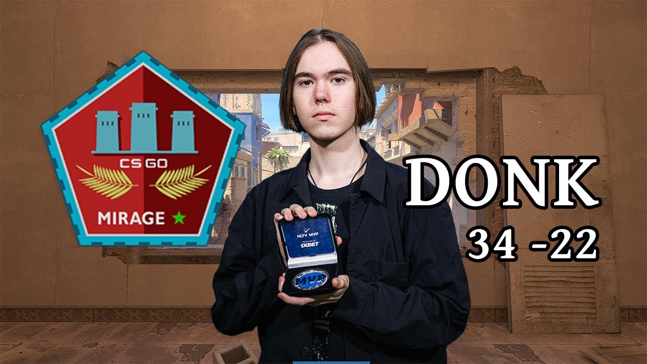 DONK gets 34k while 4700 ELO on FACEIT! donk POV (mirage) | CS2
