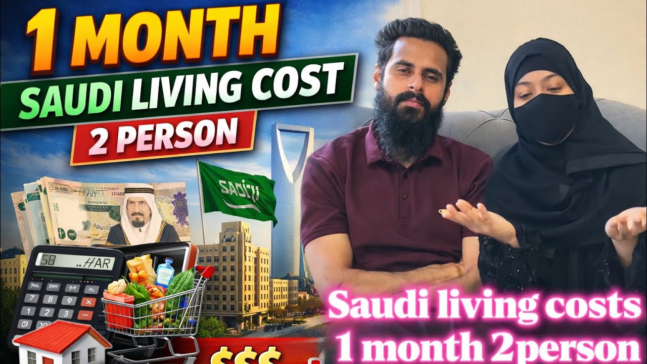 Saudi Living Costs of 1 month 2 Person @Rifatsaudivlog 