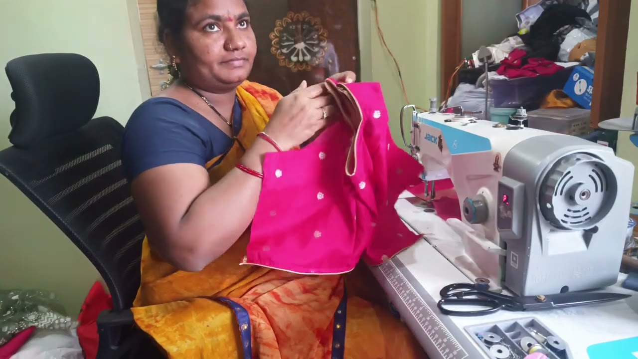 గాగ్ర చోలి, sholder less ఎలాస్టిక్ puff sleeve frock, డిజైనర్ బ్లౌజ్  ఈ రోజు stitch చేశాను