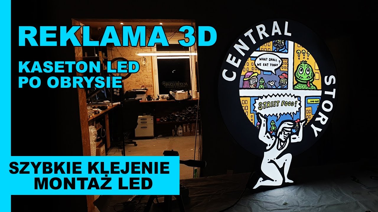 Zobacz jak tworzymy najlepsze, podświetlane reklamy 3D // KASETON PODŚWIETLANY W DOWOLNYM KSZTAŁCIE