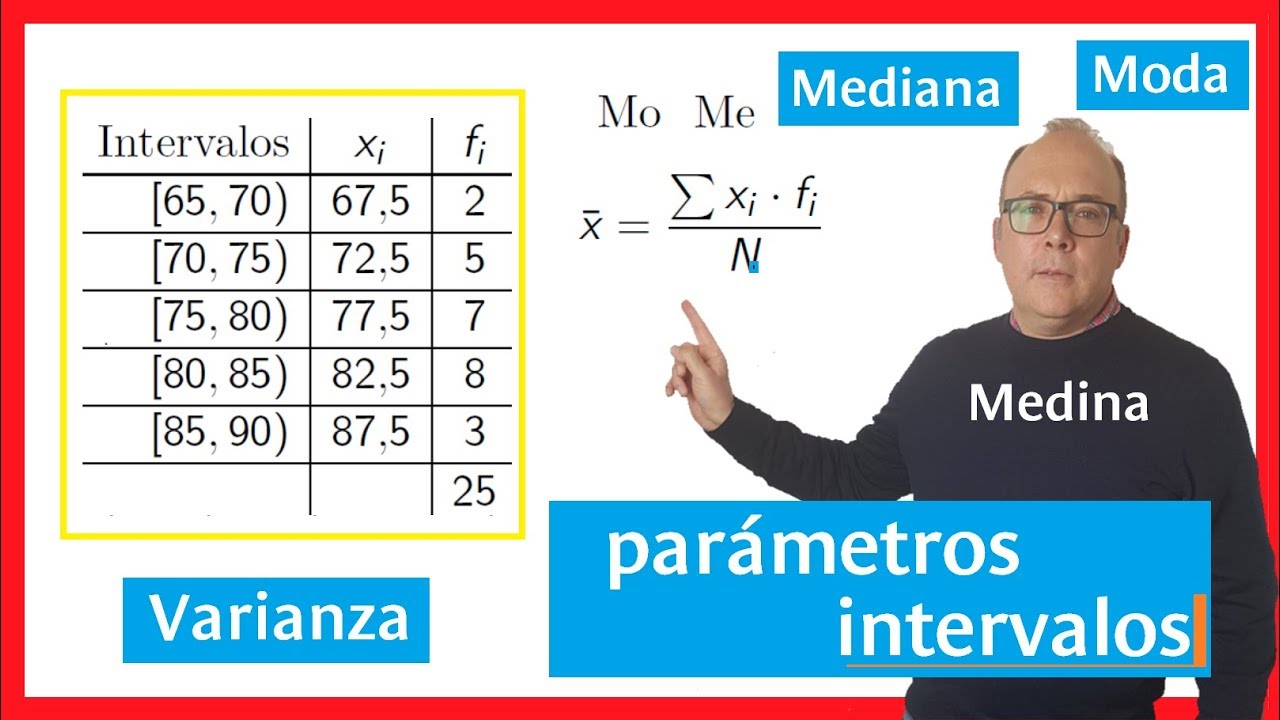 Parámetros estadísticos para datos agrupados en intervalo, Estadística descriptiva