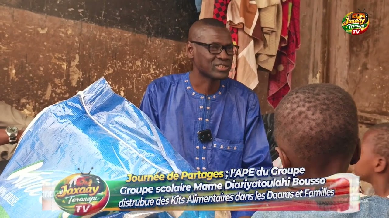 L’Association des Parents d’Élèves du Groupe Scolaire Mame Diariyatoulahi Bousso distribue des kits.
