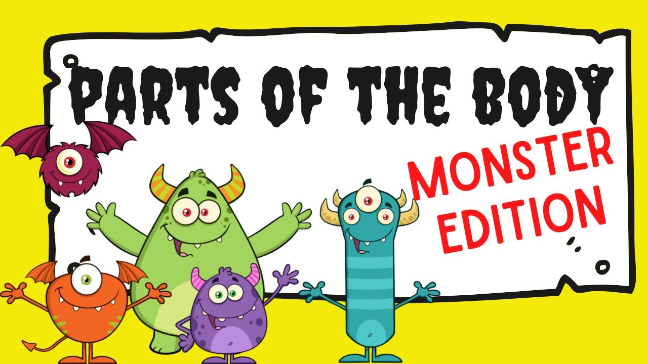PARTS OF THE BODY-MONSTER EDITION-ESL-LEARNING ENGLISH