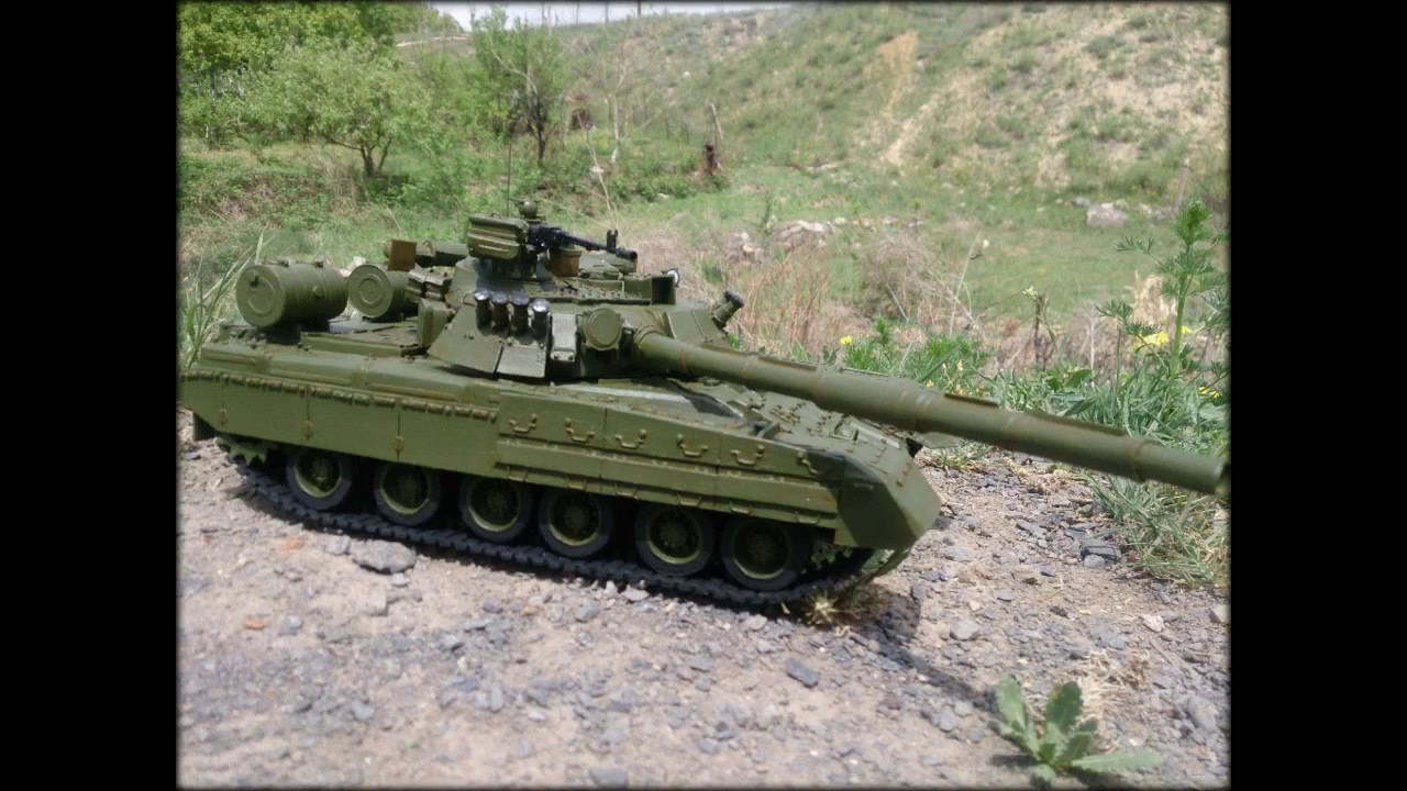 Обзор бумажной модели  Основного танка Т-80УД (Объект 478Б &laquo;Береза&raquo;)