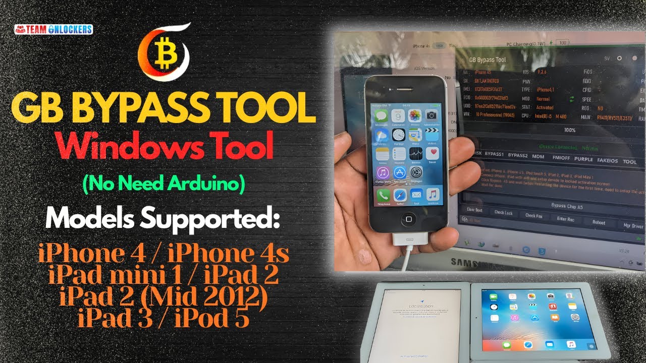 iCloud Bypass A5 Models - One Click, No Arduino Box & MacOS (Untethered) | GB Bypass Tool