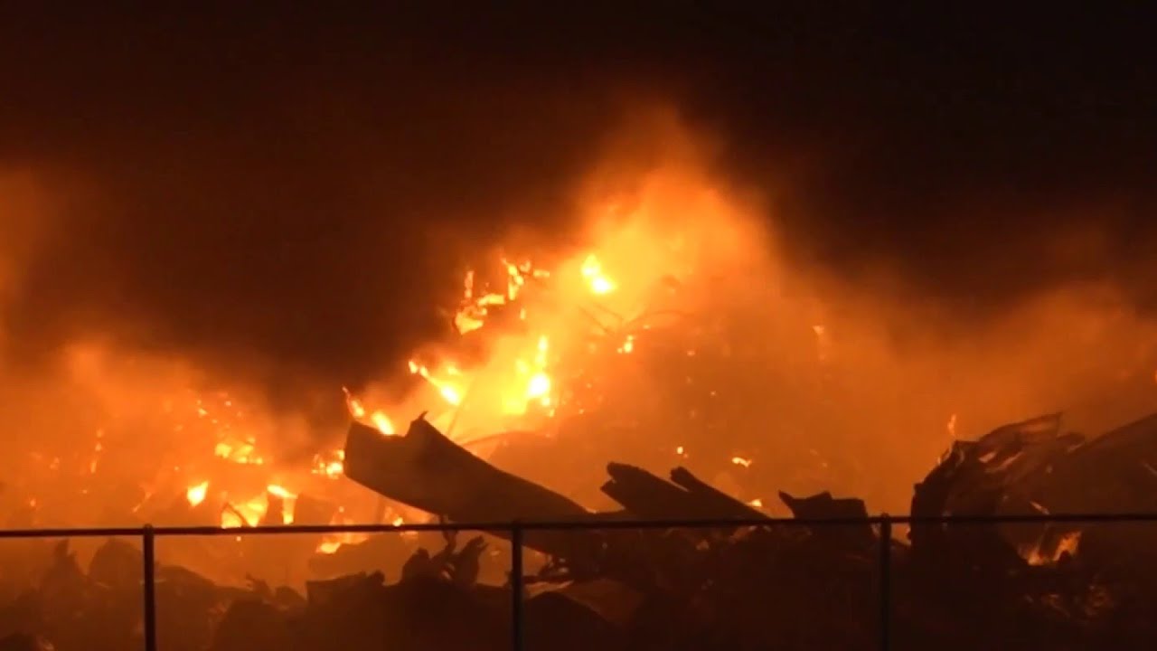 Recycling plant fire prompts shelter in place in Dayton