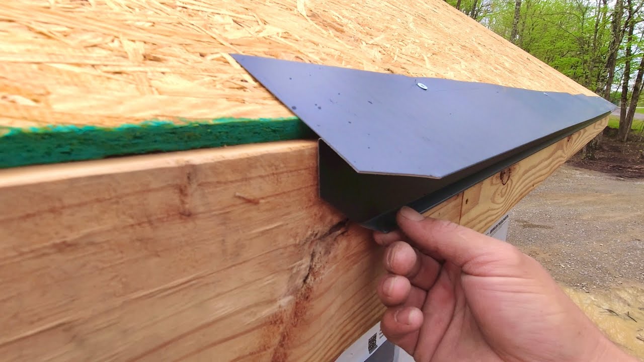 How to install Standing seam metal Roof, (Drip Edge)