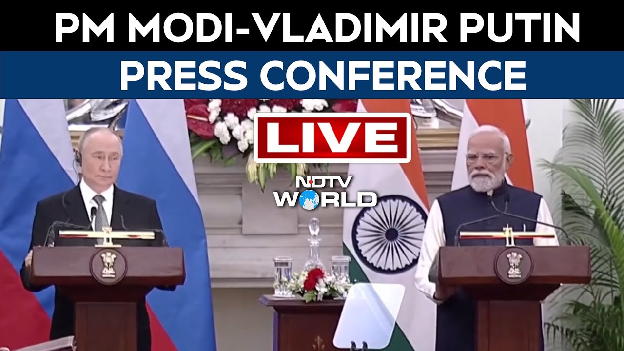 Putin Modi Press Conference LIVE: Putin Press Briefing | Putin In India | PM Modi LIVE | Putin LIVE