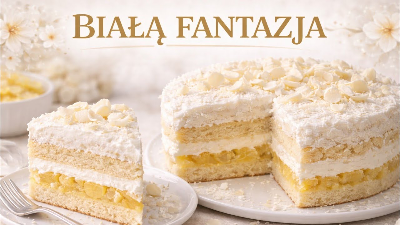 PRZEPIS NA WYJĄTKOWE CIASTO - BIŁA FANTAZJA 