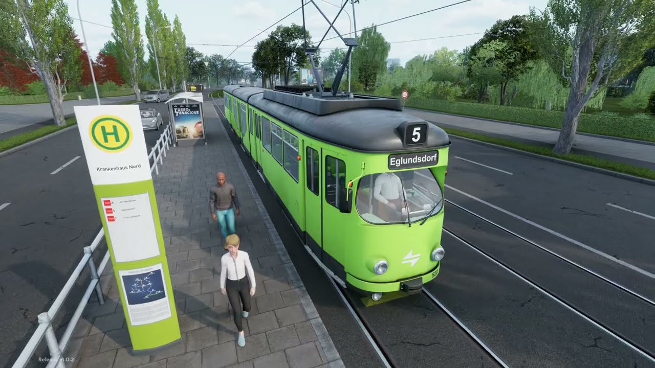 City Transport Simulator:Tram Mit der Linie 5 durch die Stadt