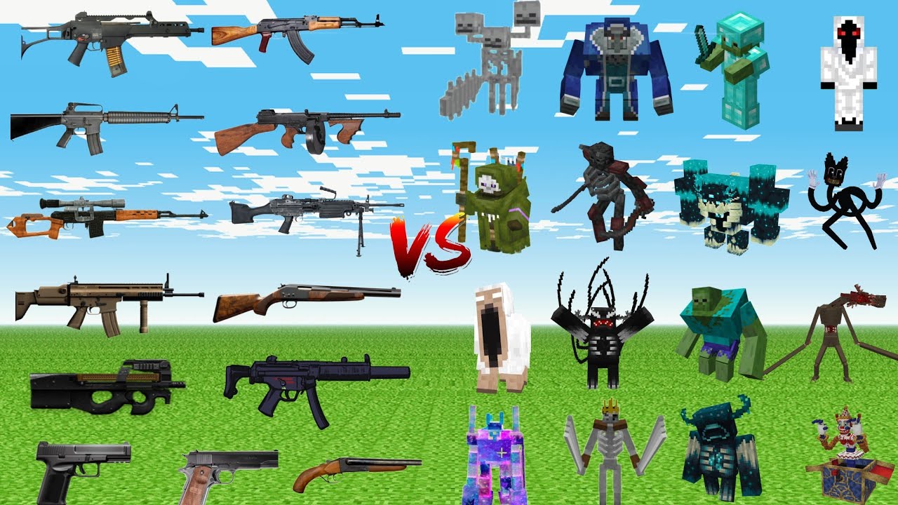 WHAT TaCZ GUN CAN DEFEAT THE MOST MINECRAFT BOSSES IN A ROW?
