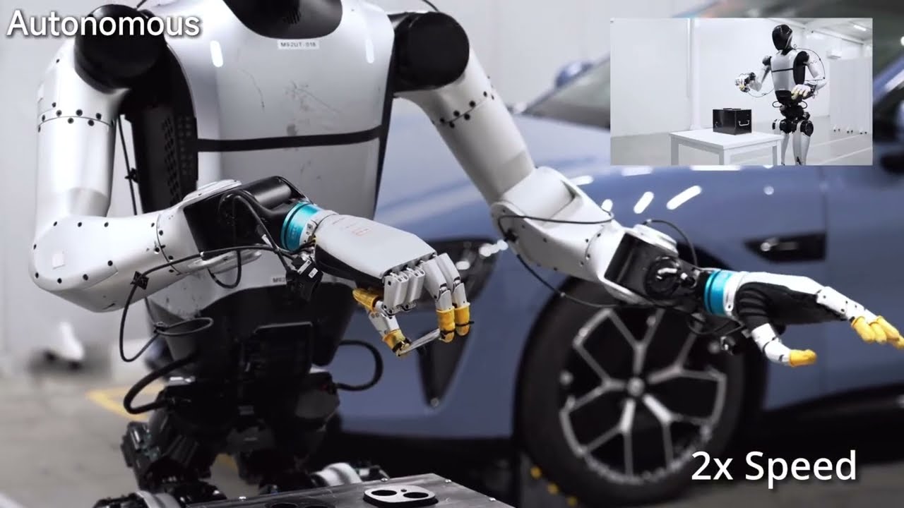 工場で手作業を訓練する人型ロボット フルバージョン