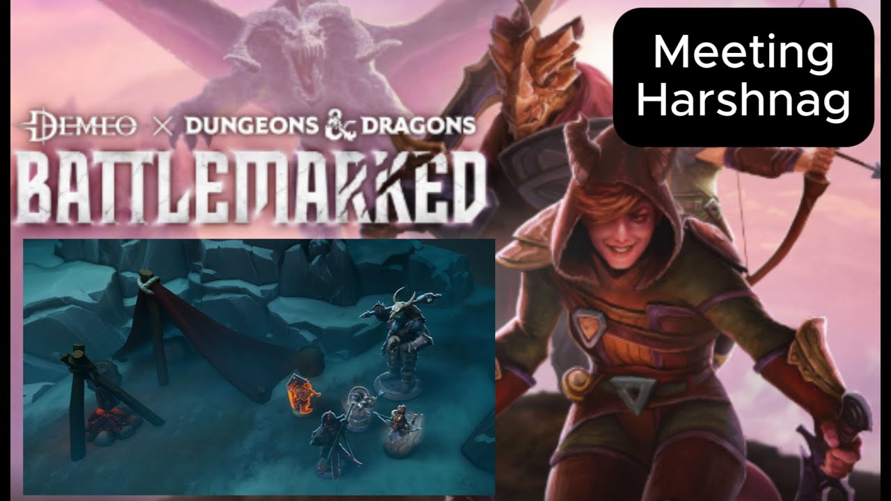 Demeo x Dungeons & Dragons: Встреча в лагере с отметками сражений (игра для 4 игроков) Часть 3