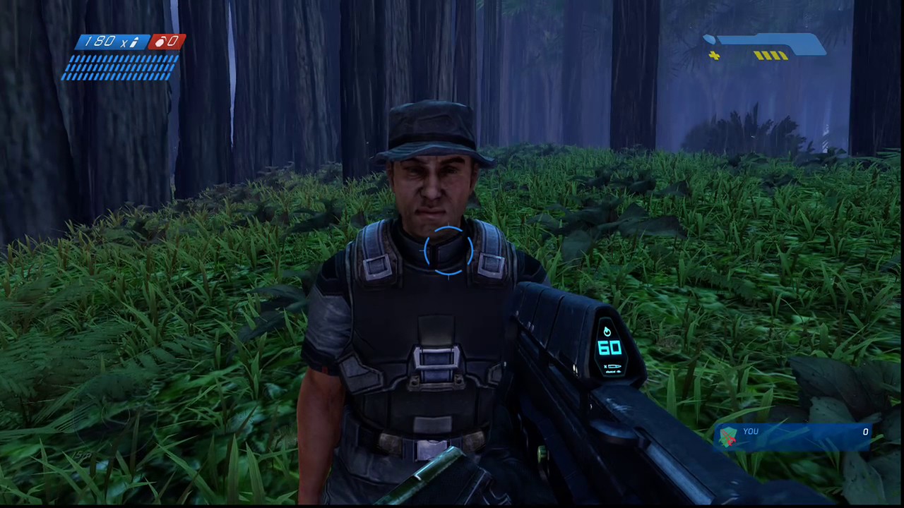 Halo: CE Anniversary Outside 343 Guilty Spark, Secret Marine and Floating Assault Rifles