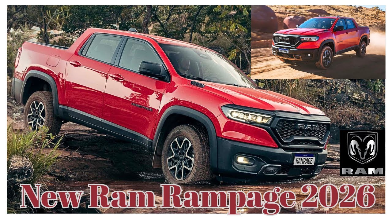 Грузовик Ram Rampage 2026 дебютирует в Европе с бензиновым и дизельным двигателем.