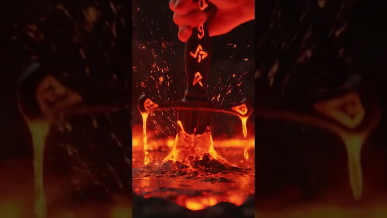 【ASMR】molten sword #AIASMR #Satisfying #OddlySatisfying #VisualASMR #FantasyVibes #RelaxingLoop