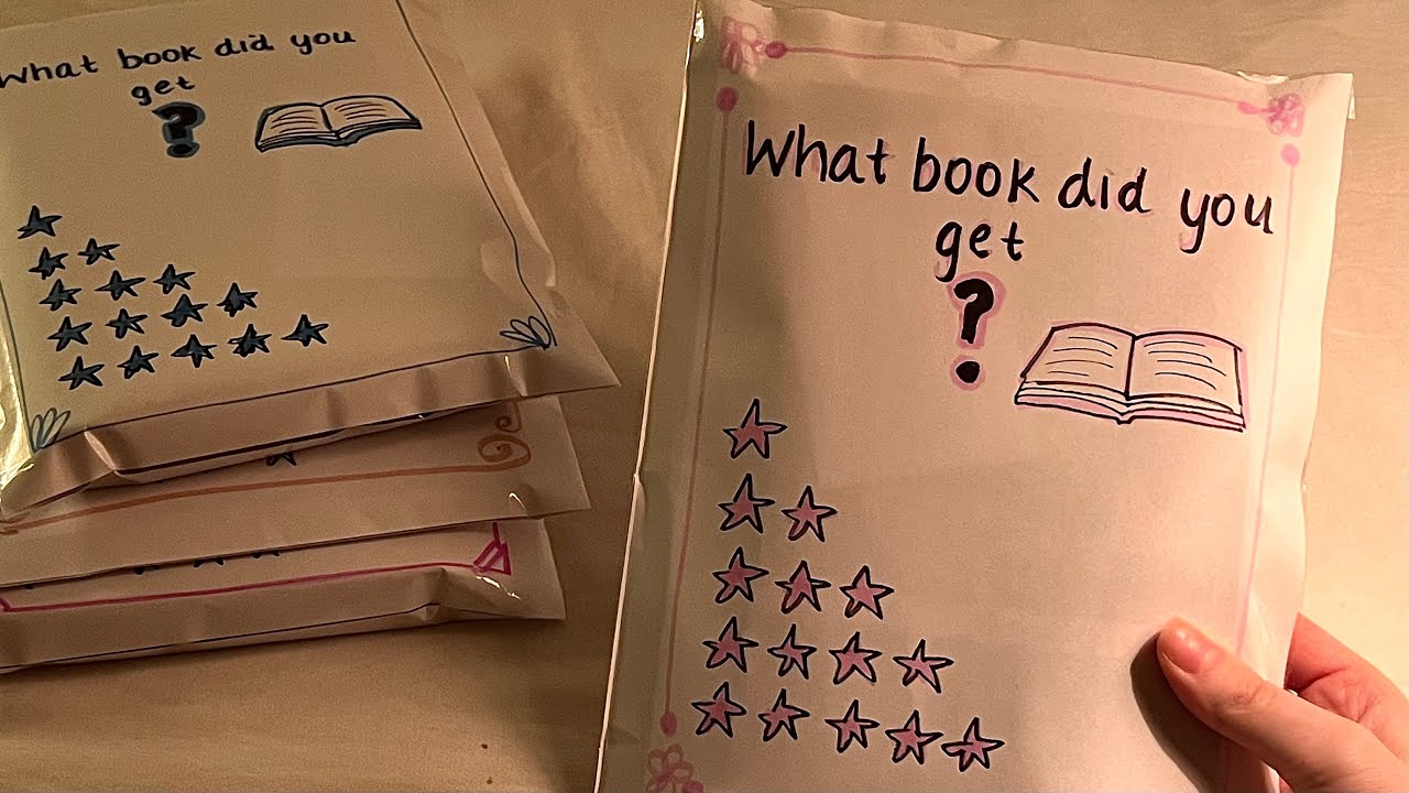ASMR Blind Bags | Book Edition 2 | Book Tapping, Tracing Letters and Paper Crinkles (no talking)