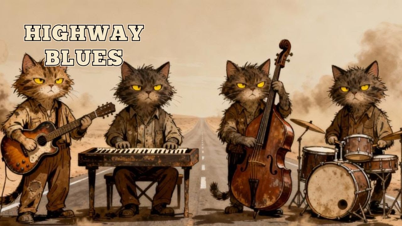 Highway Blues | Vintage Blues Instrumental Loop for Long Drives