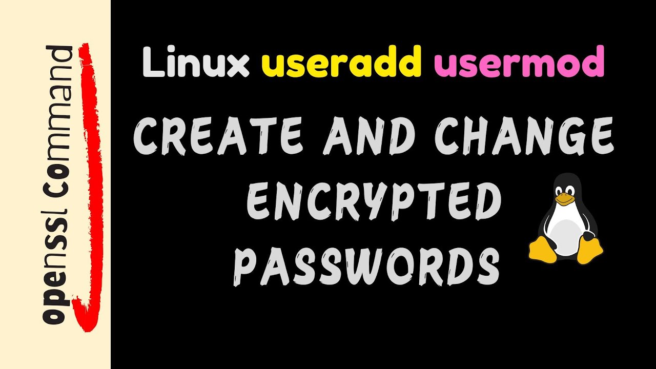 Create and change encrypted user passwords in Linux with openssl