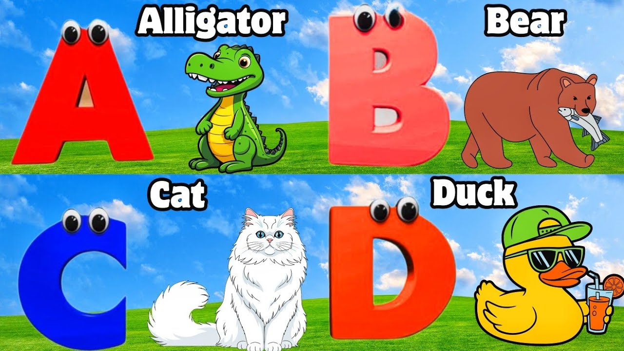 ABC Phonics Song | Alligator Animals ABC Song | Phonics for Kids, Learn ABC, Baby Alphabet Letters 