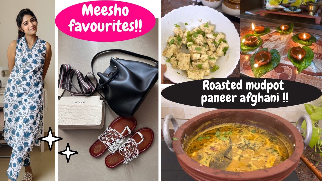 Wednesday vlog🌸 || diet recipe - Paneer Afghani✨ || Meesho finds✨