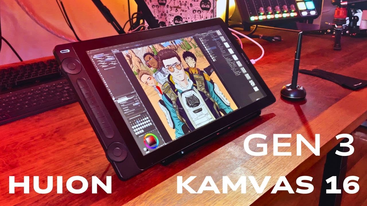 Je teste la tablette graphique Huion Kamvas 16 GEN 3 (elle est superbe 🤩)