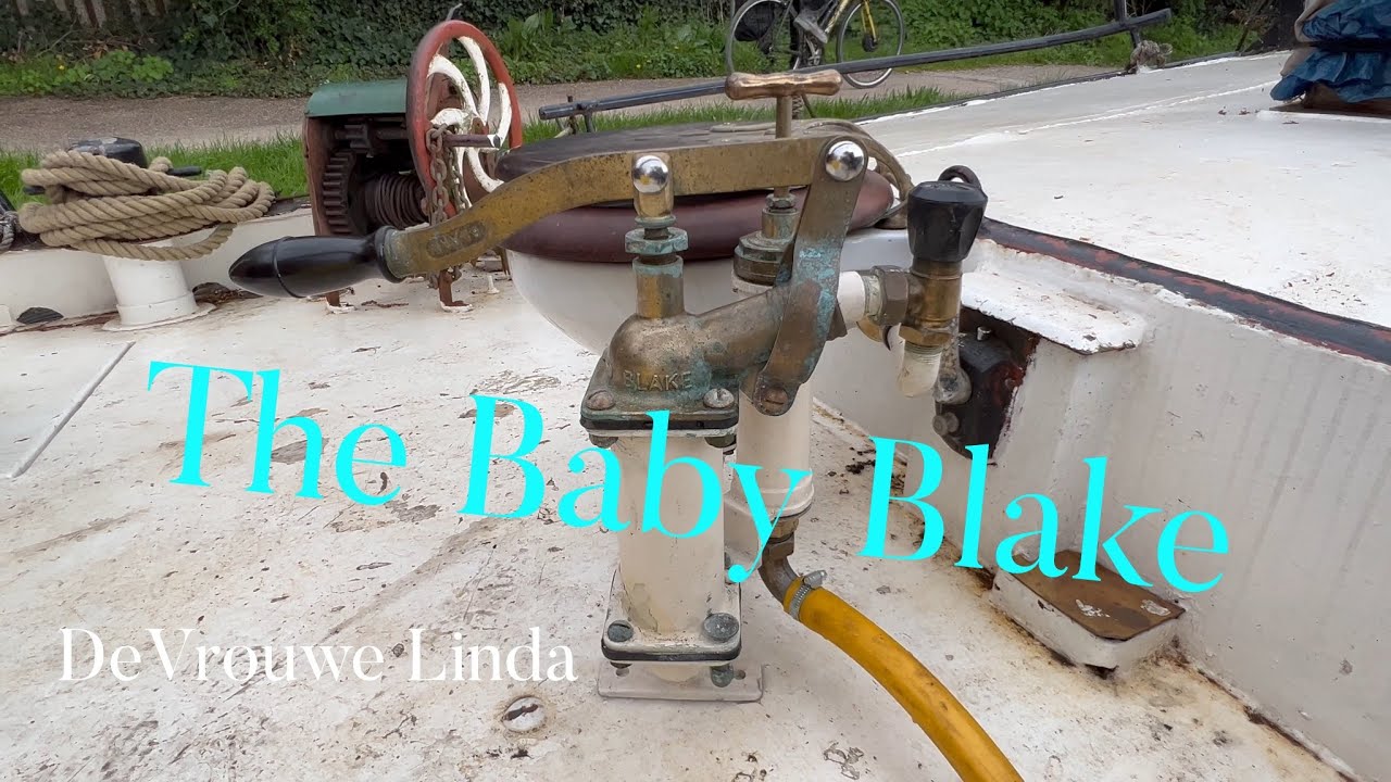 Installing the Baby Blake toilet and pump out system.
