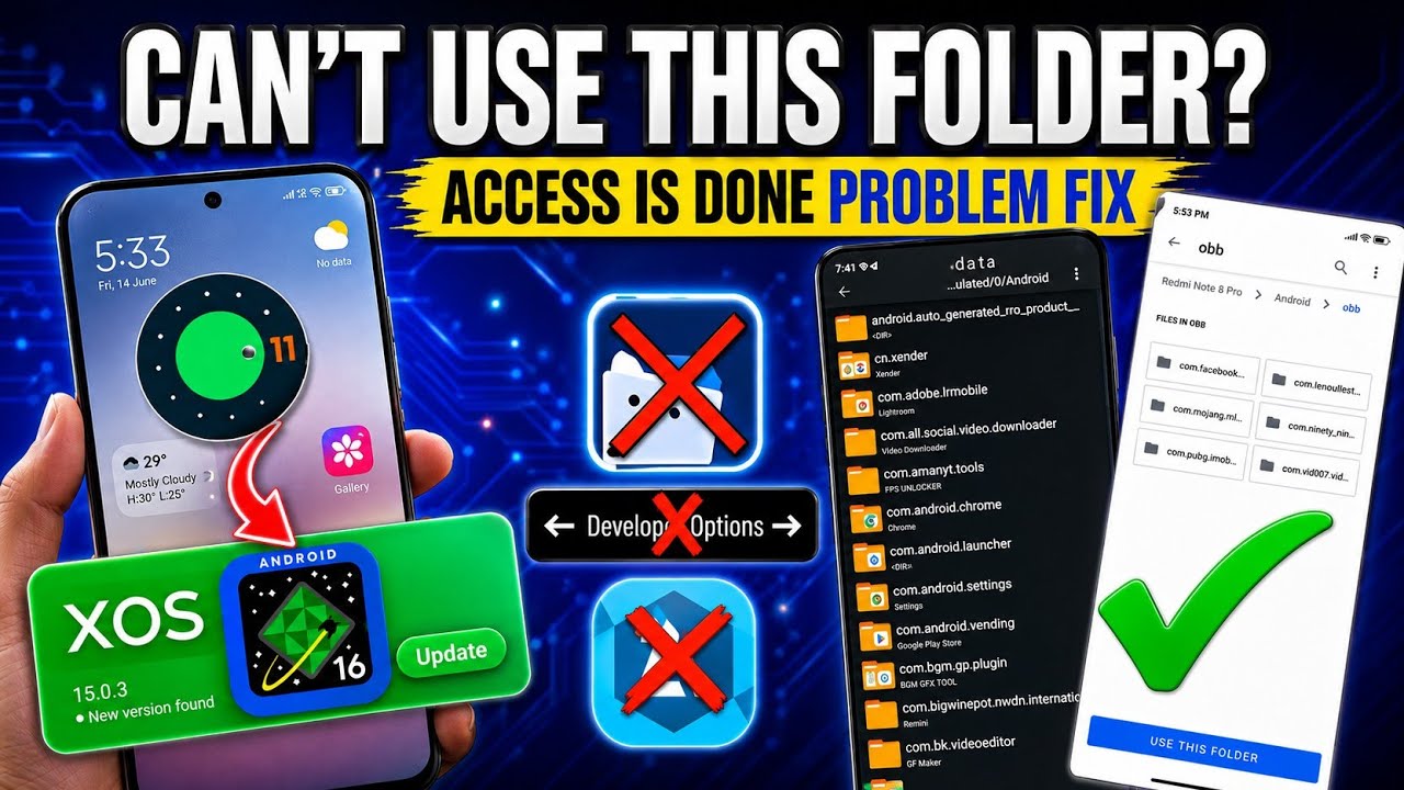 No Developer ❌ No Shizuku | Access is denied Problem Fix | Can’t Use This Folder  problem on Android