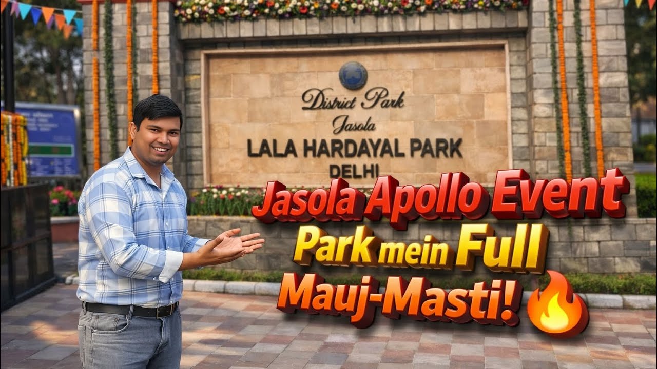 Jasola Apollo Event Park mein full Mauj-Masti! 🔥 #jasolapark  #districtpark #Apollopark 