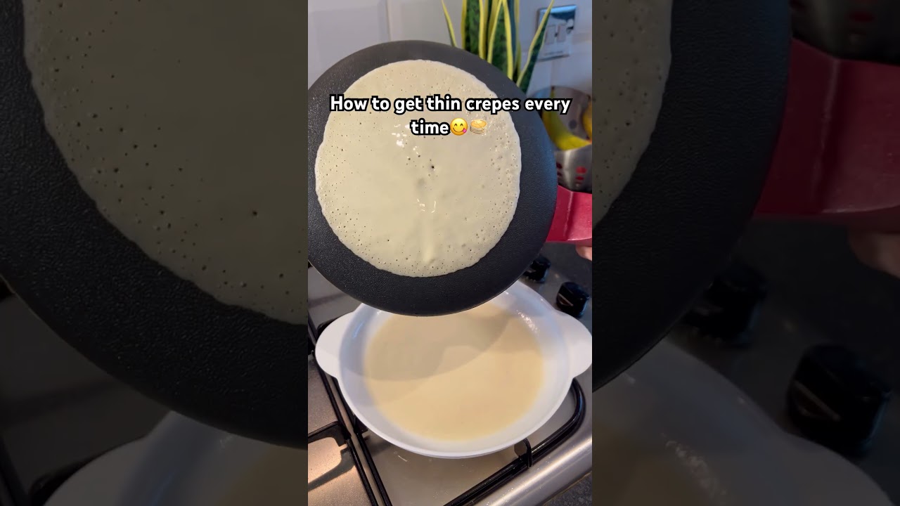 Easy crepe hack 😋 #crepes #cooking