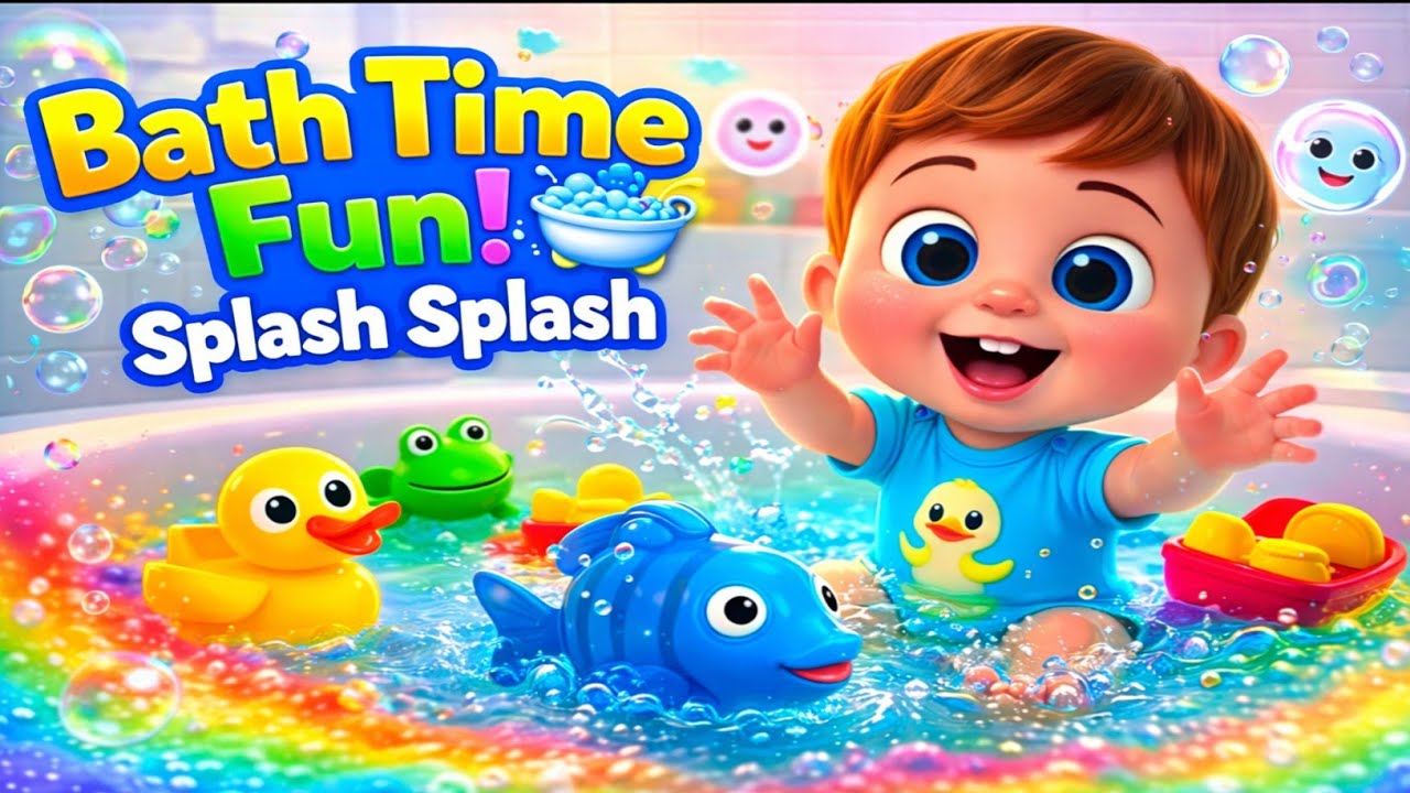  Bath Time Fun! Play & Learn with Baby | Nursery Rhymes l play and learning l