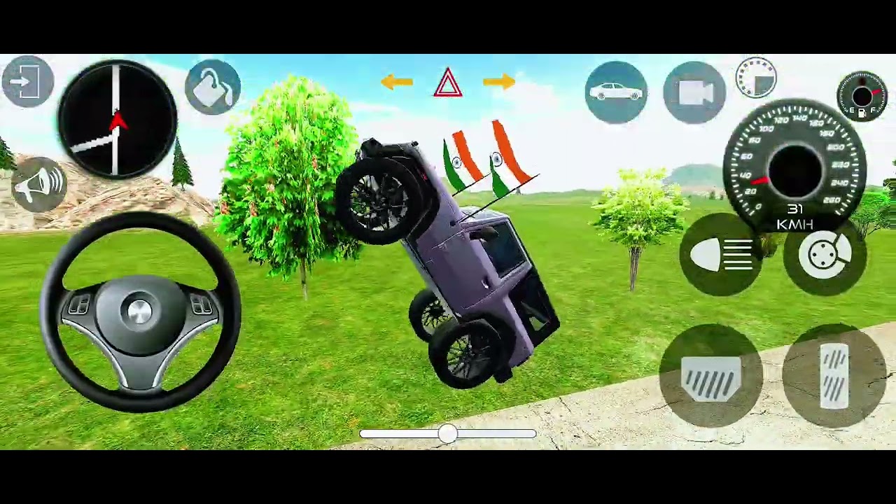 Doller song ( modified  mahendra thar) android gamepaly white thar video 😈😈 2025 thar#indian 2026