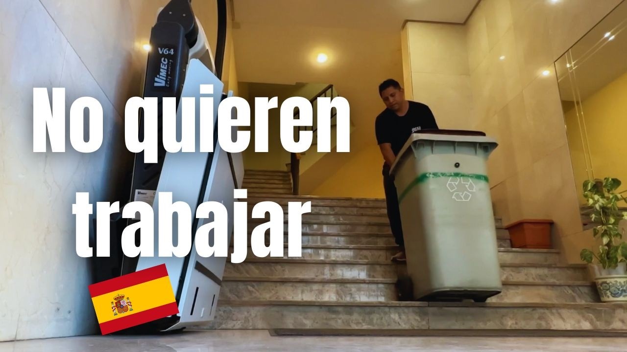❌NO QUIEREN TRABAJAR🇪🇸en esto | sacando cubos de basura 🙆🏻‍♂️