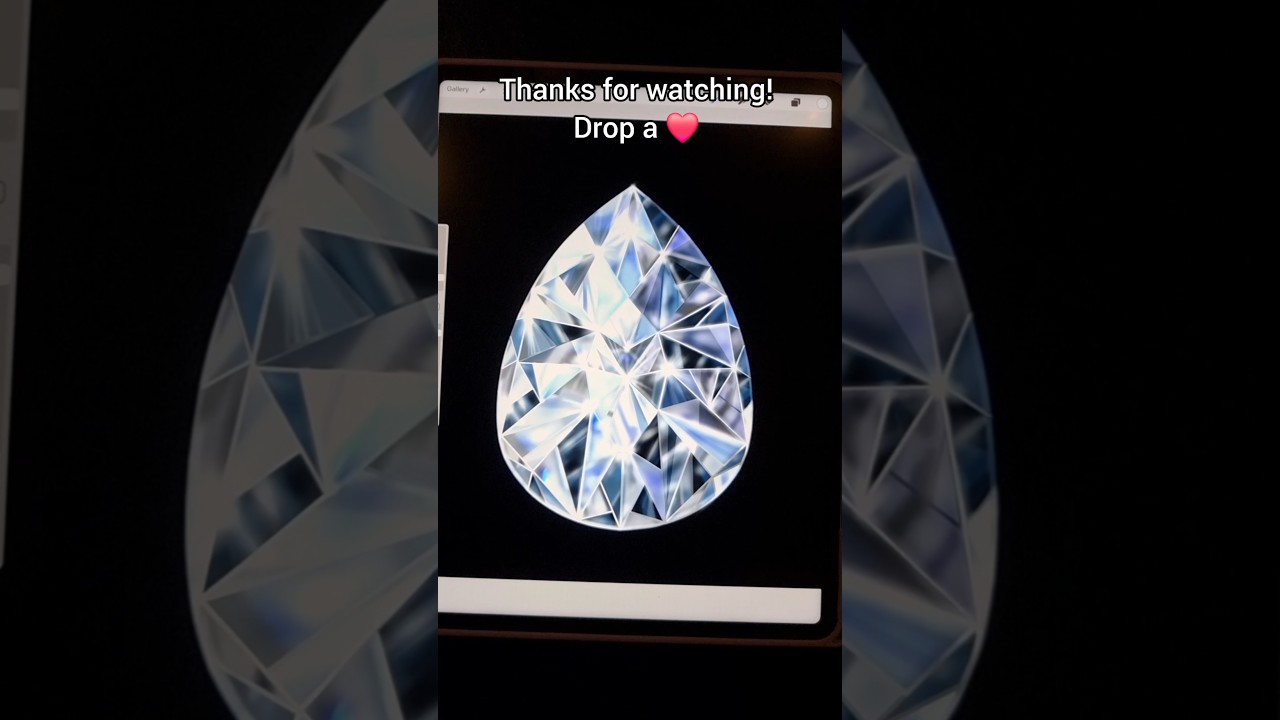 How to Draw in Procreate - Create a Realistic Diamond Step-by-Step! 💎