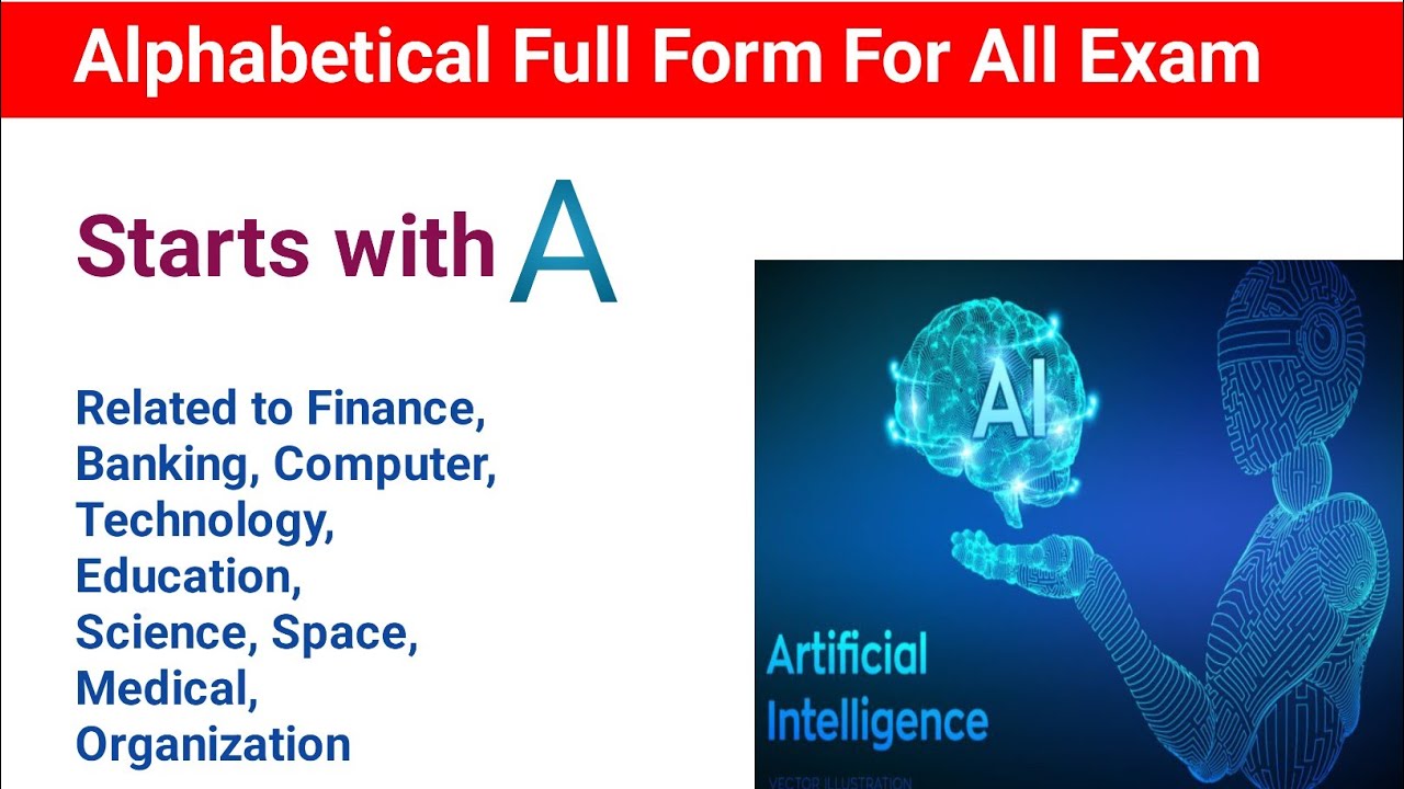 Important Full Forms Starting with 'A'||General Knowledge 2026||Part-1