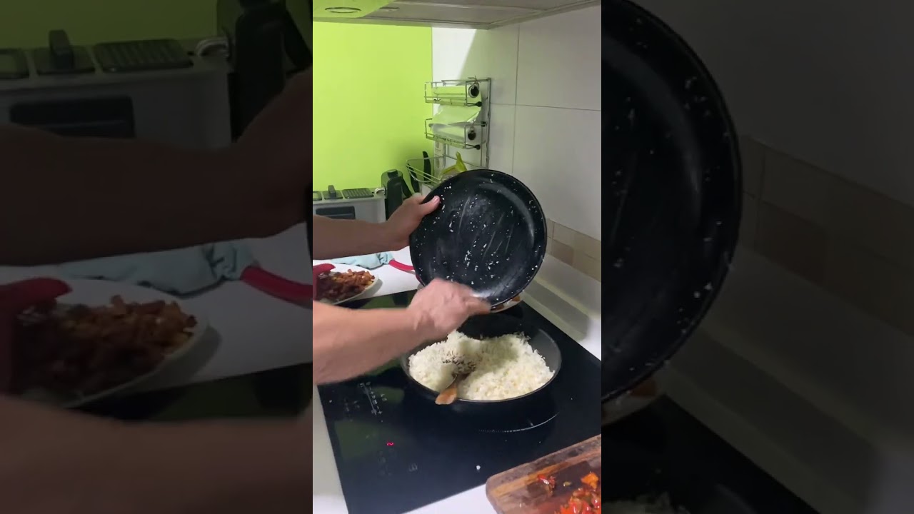 Migas ruleras de coliflor con mango