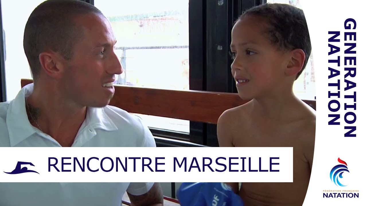 Fréd Bousquet et Florent Manaudou rencontrent les futurs nageurs à Marseille - GENERATION NATATION