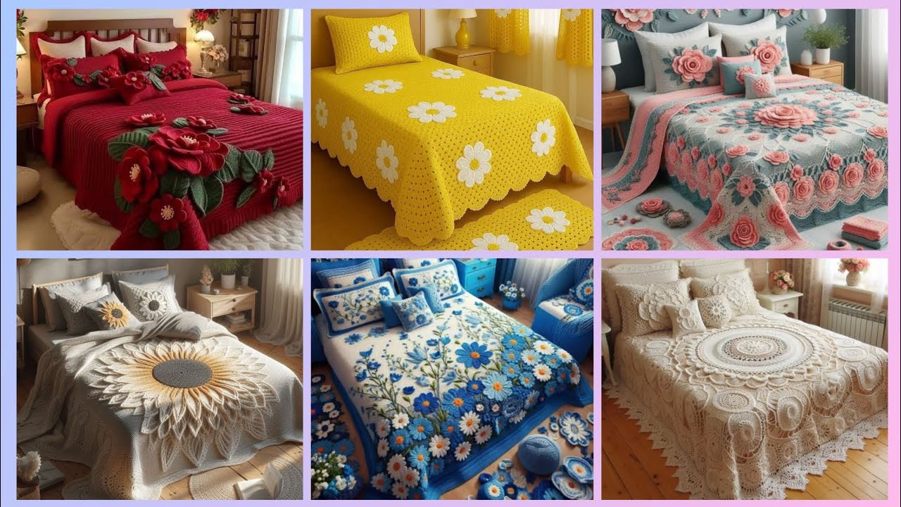 crochet bedsheet designs 2026/crochet bedsheet collection 2026#crochet #bedsheets #viralvideo 
