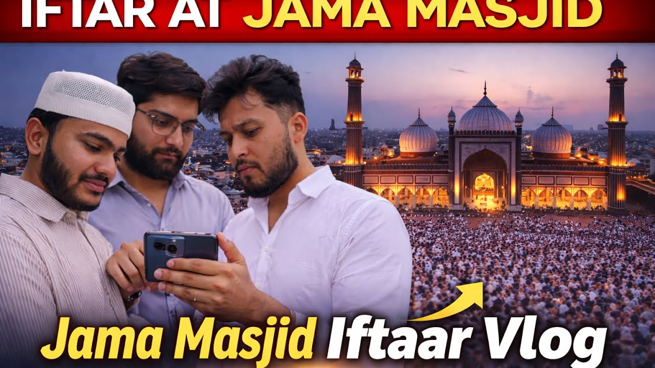 Jama masjid iftaar vlog | Drone shoot | Anas saifi vlogs 