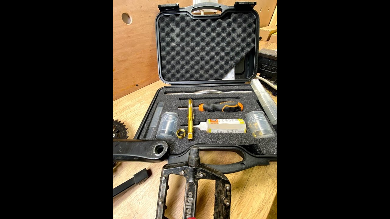 Bicycle Crank arm pedal thread repair