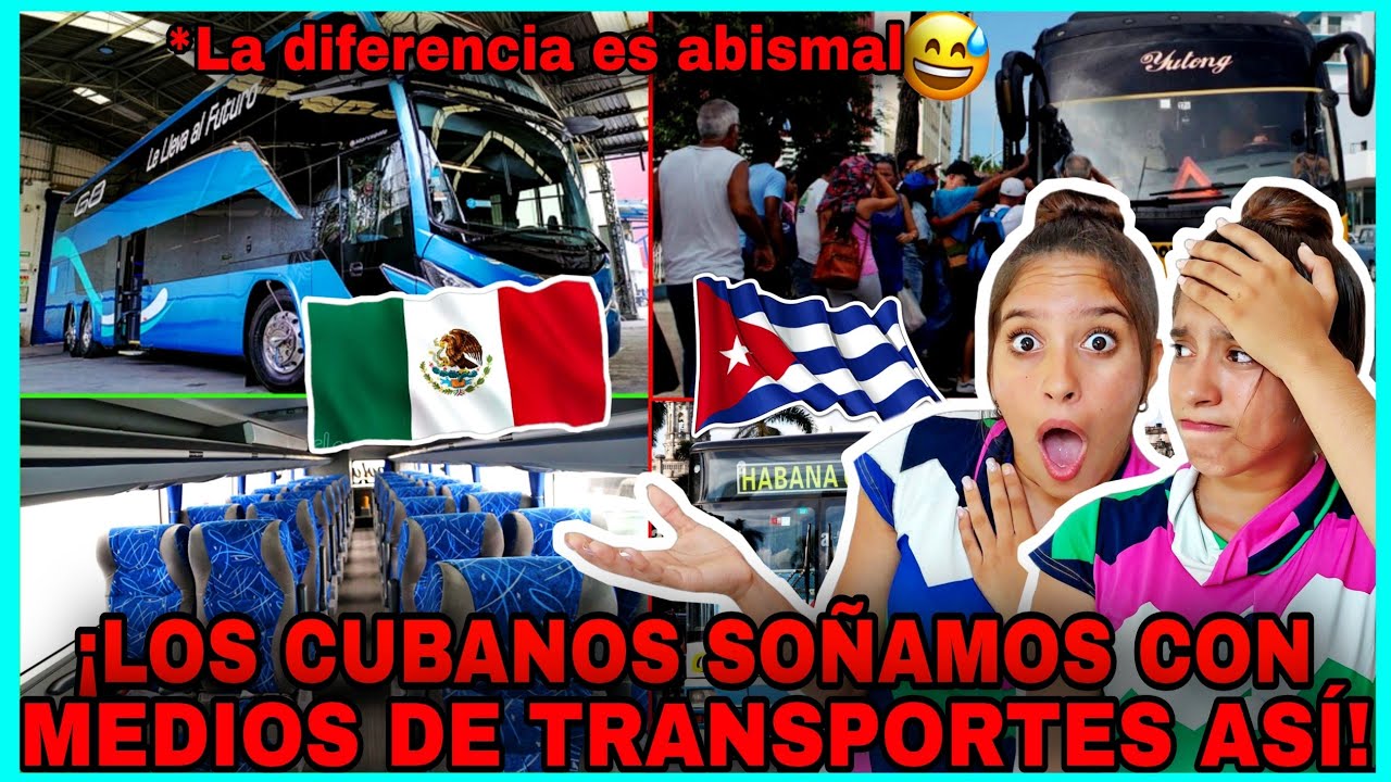AUTOBUSES Apolo Platinum 2022 Mexico ¡Esos transportes son inimaginables en Cuba😨! Cubanas reaction