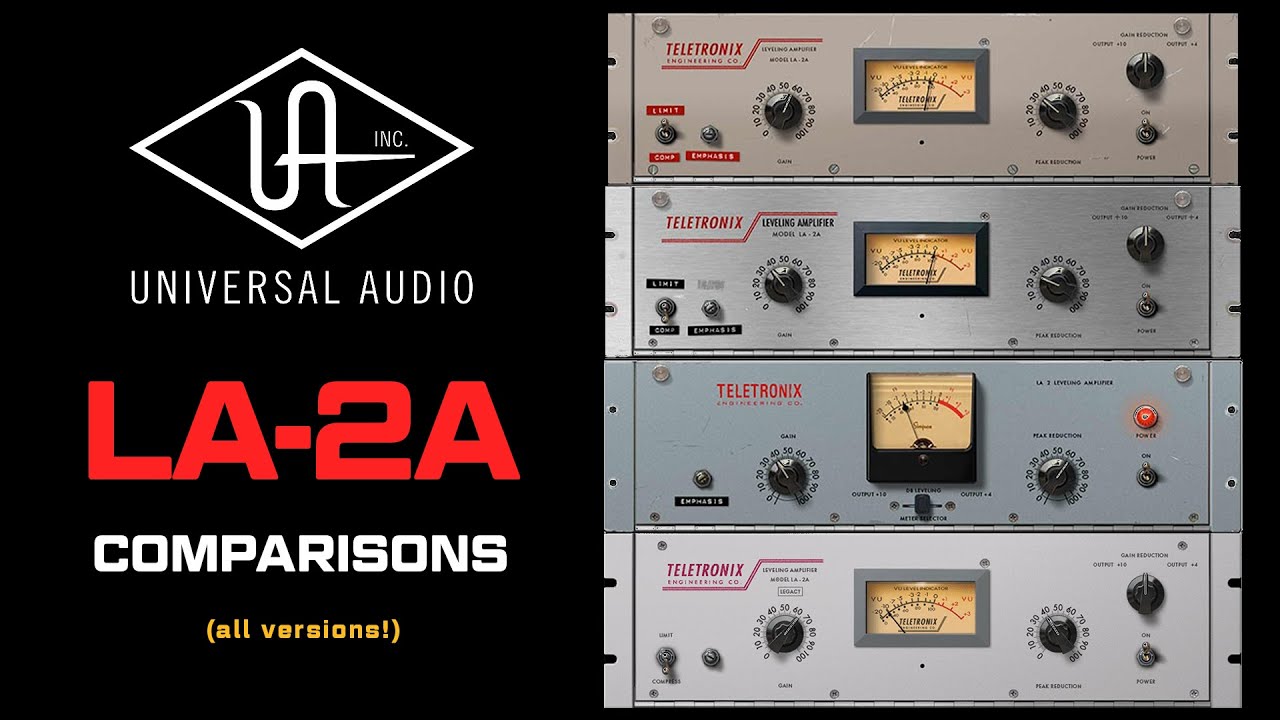 UAD LA-2A Compressor Comparison (ALL Four Versions!)