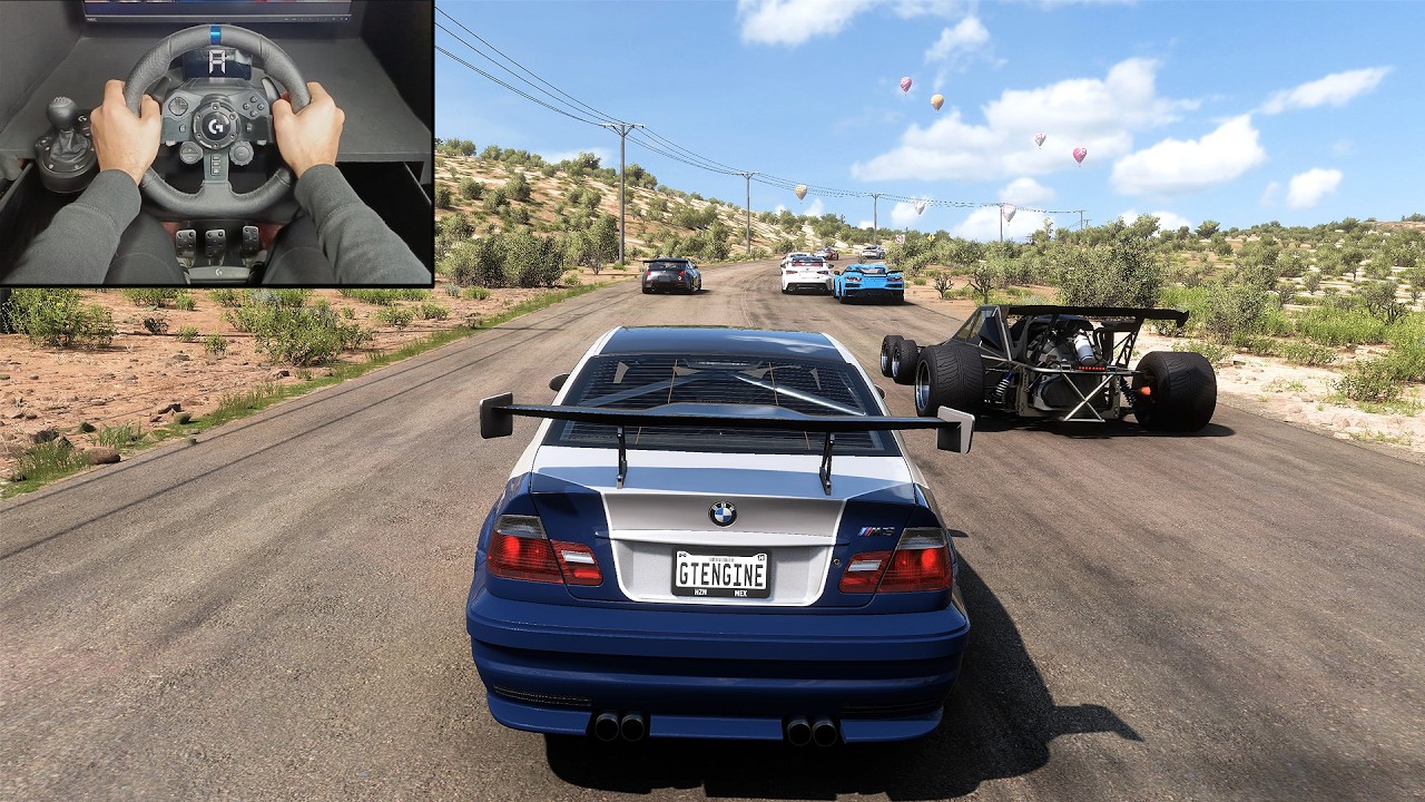 NFS Most Wanted BMW M3 GTR VS Tracktoys - Forza Horizon 5 | Logitech G923 Steering Wheel