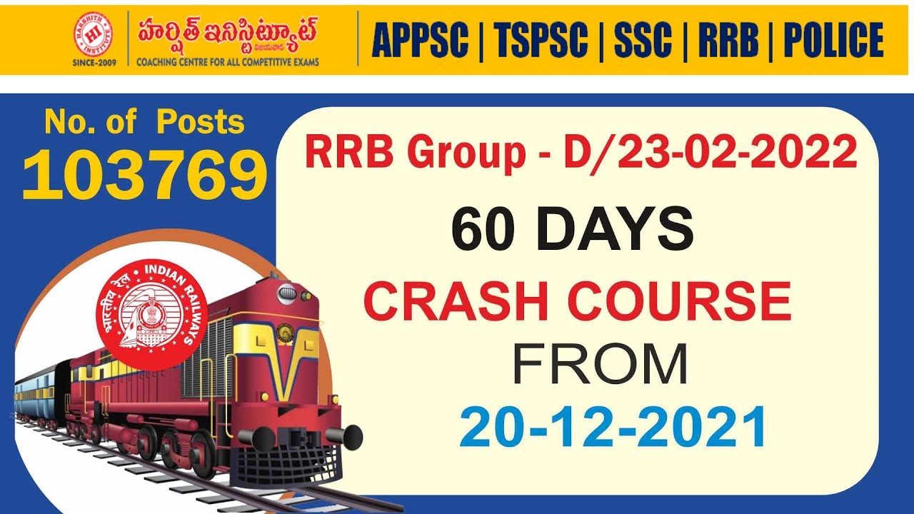 RRB GROUP-D CRASH COURSE