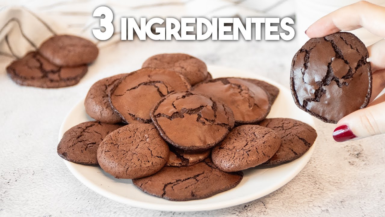 GALLETAS SIN HORNO solo 3 Ingredientes 🍪🍫 | Galletas Sin Harina